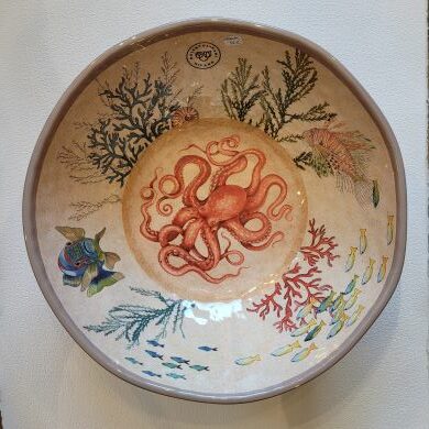 Le Grenier du Marais-Saladier 36cm sea life-Châtelaillon