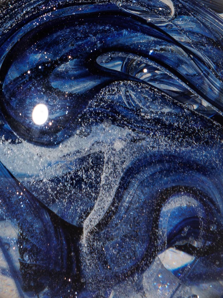 Sulfure de Verre "Volutes Azur" – Un Mystère Captivant au Cœur du Verre