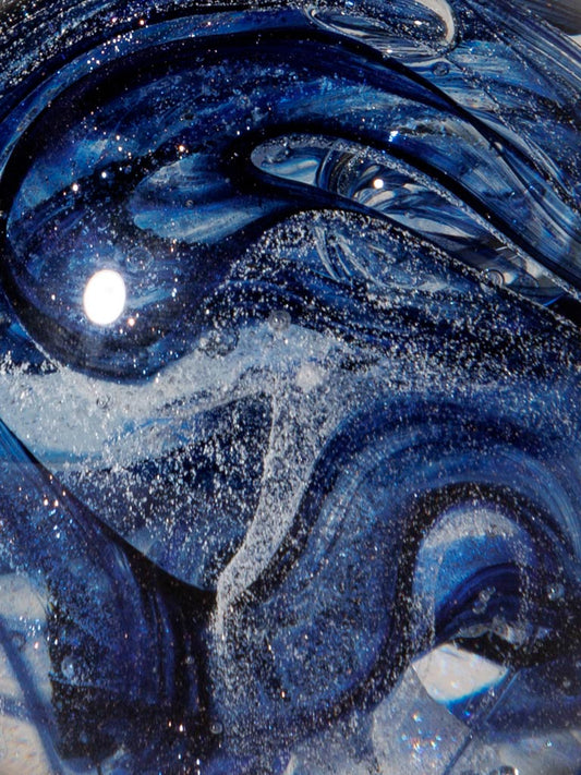 Sulfure de Verre "Volutes Azur" – Un Mystère Captivant au Cœur du Verre