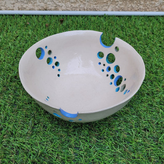 Le_Grenier_du_Marais-Coupe_a_fruits_bleue_ceramique