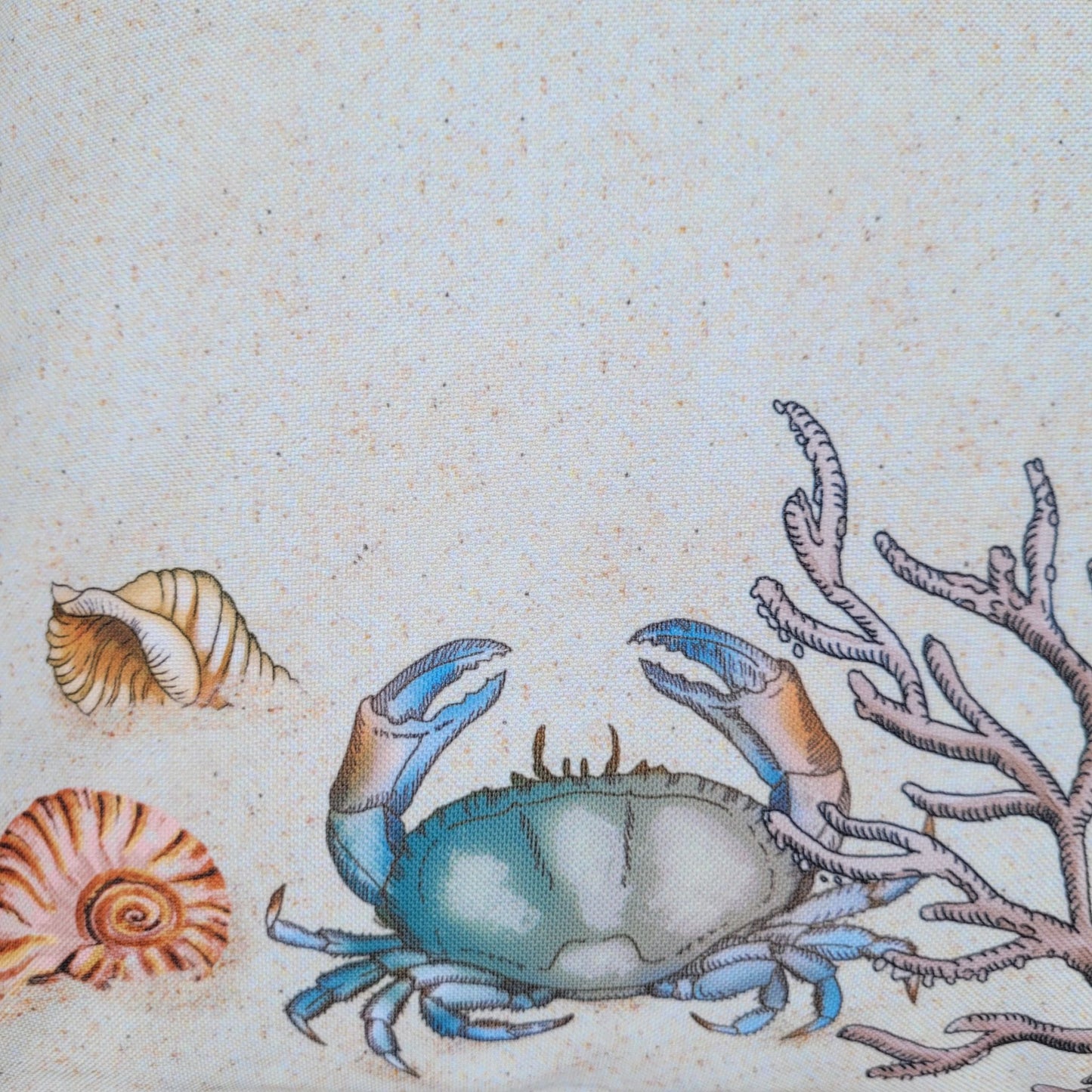 Coussin d'Extérieur Sea Life 45x45 cm - Fond Marin / Corail