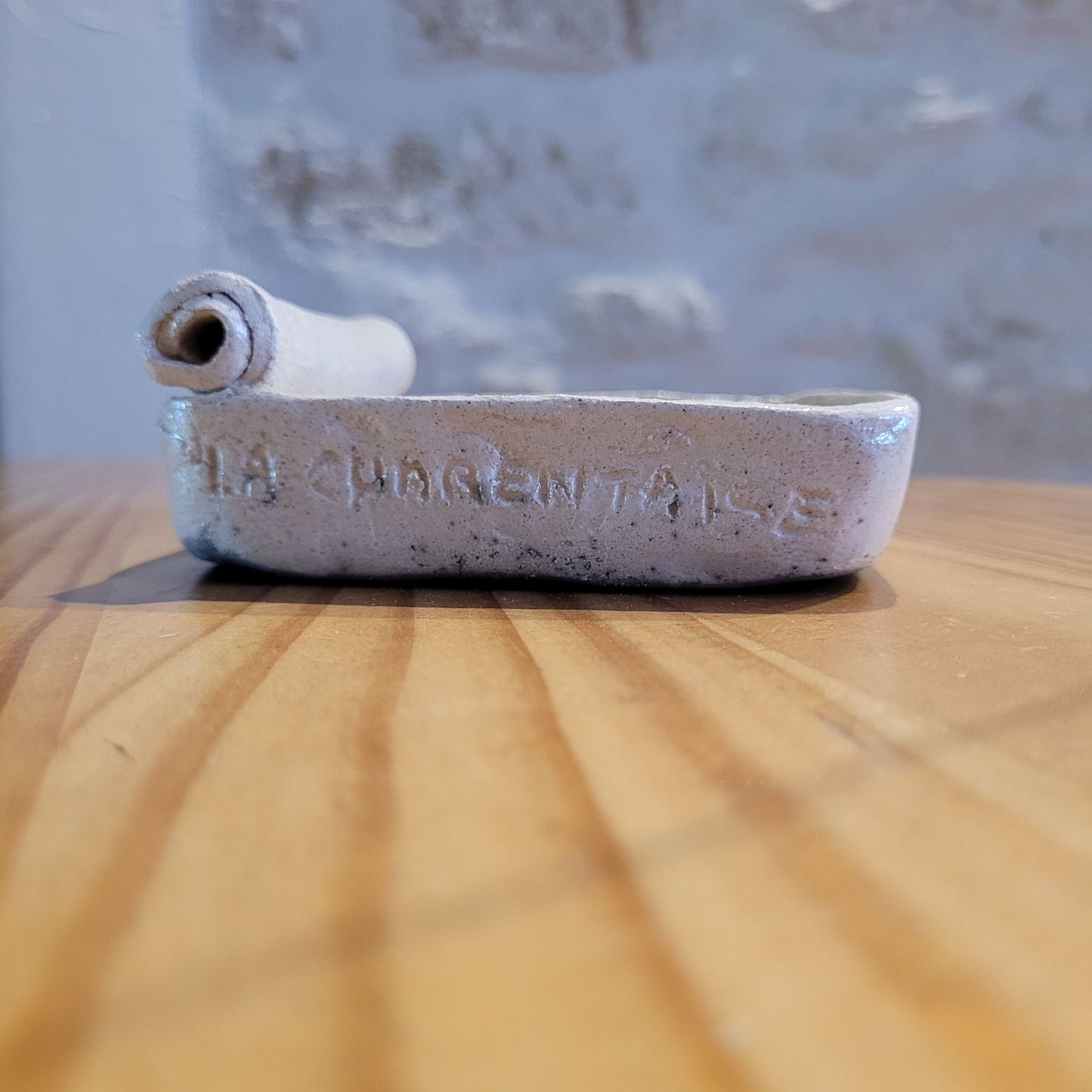 Le Grenier du Marais-Boite sardines céramique artisanale blanche