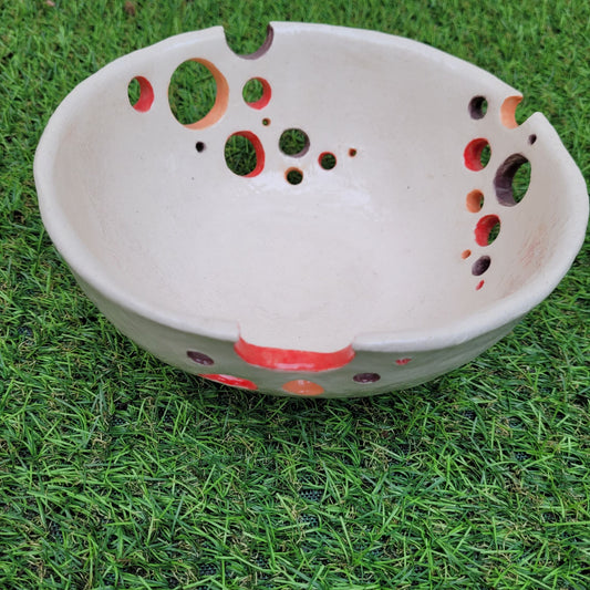 Le_Grenier_du_Marais-Coupe_a_fruits_rouge_ceramique
