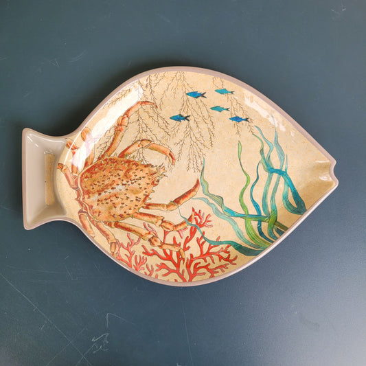 Plat Poisson 33x23cm Sea Life : Un Festin Marin pour les Yeux et les Papilles