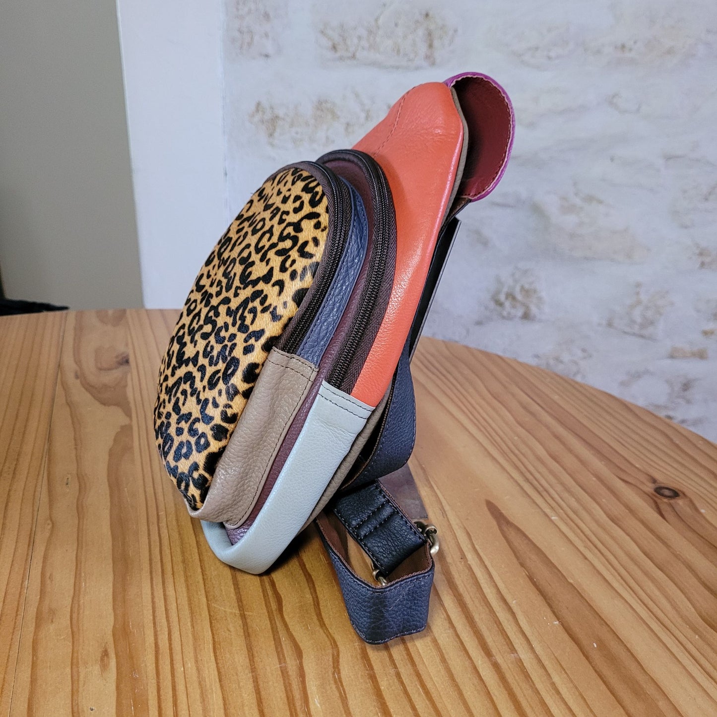 Sac Banane en Cuir Upcyclé "Chloé" Soruka - Style Unique et Responsable
