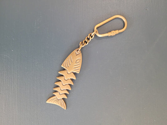 Le Grenier du Marais-Porte clé squelette de poisson-Châtelaillon