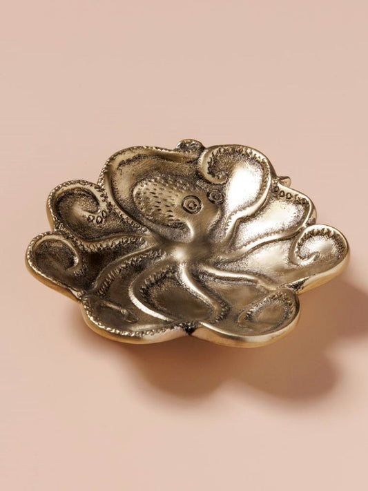 Coupelle Pieuvre Dorée : Élégance Marine et Touche d'Originalité pour Votre Intérieur