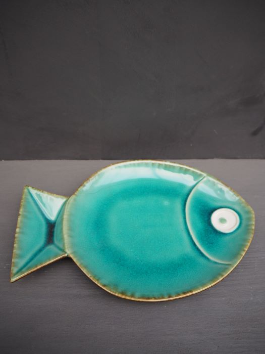 Le Grenier du Marais-Plat poisson bleu aqua-Châtelaillon