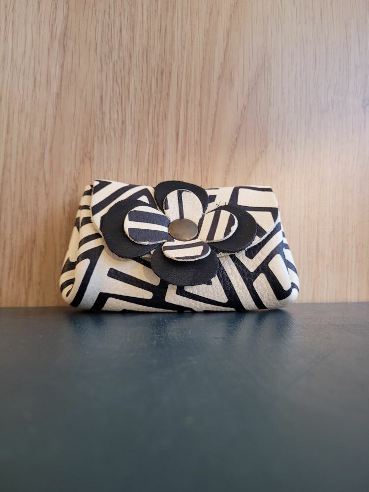 Le Grenier du Marais-Porte monnaie fleur blanc print-Châtelaillon-Plage