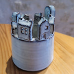 Cache-Pot en Céramique Blanche Village de Polignano (Ø10cm)
