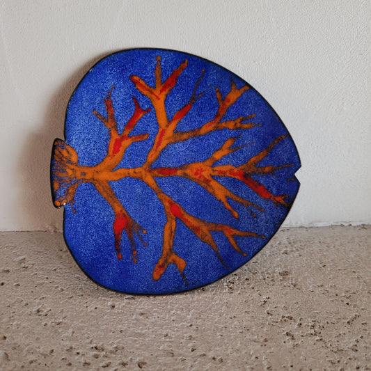 Le Grenier du Marais-Coupelle cuivre poisson bleu