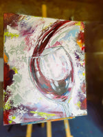 Dégustation – Tableau verre de vin rouge, 81×100 cm