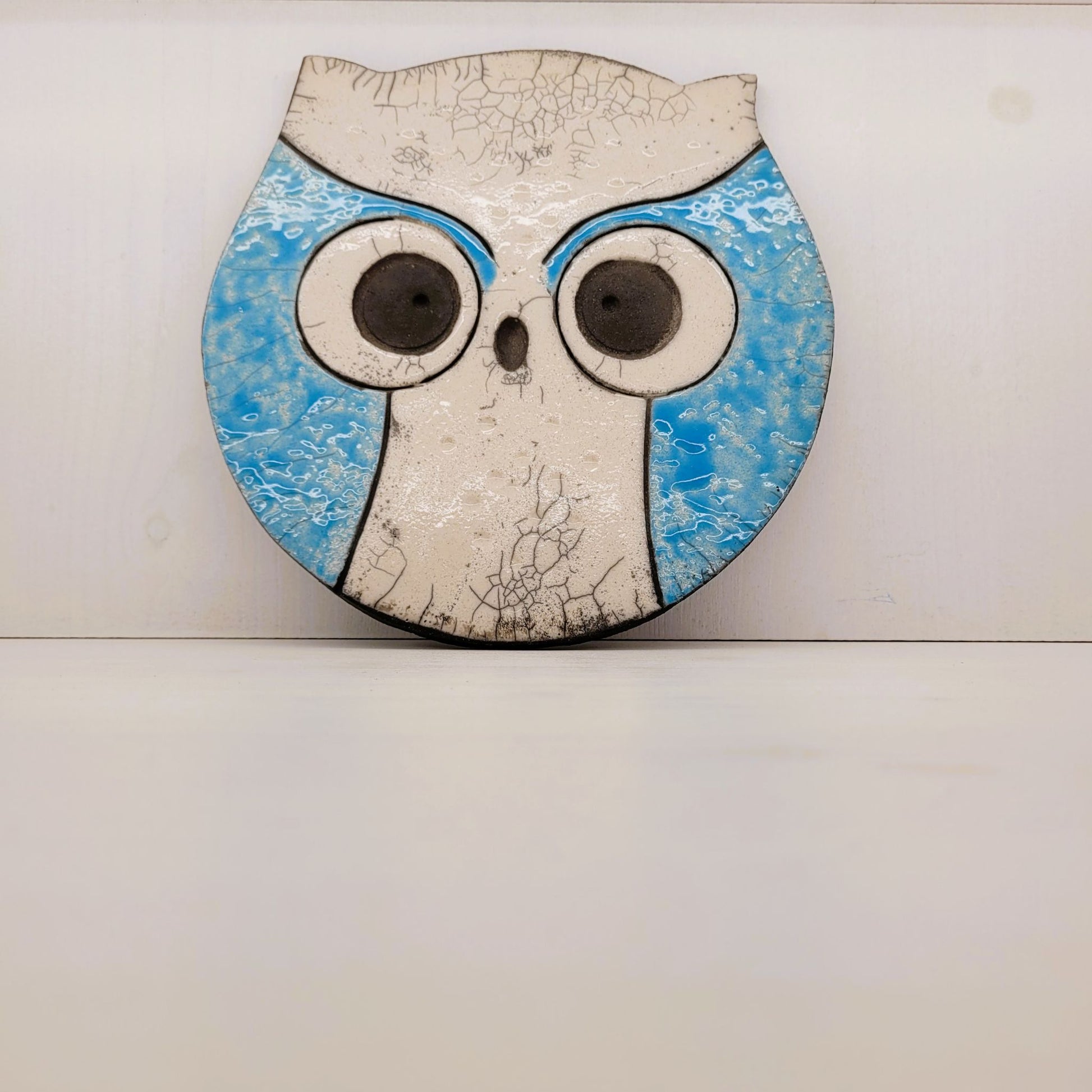 Le_Grenier_du_Marais-Dessous_de_plat_chouette_turquoise_raku