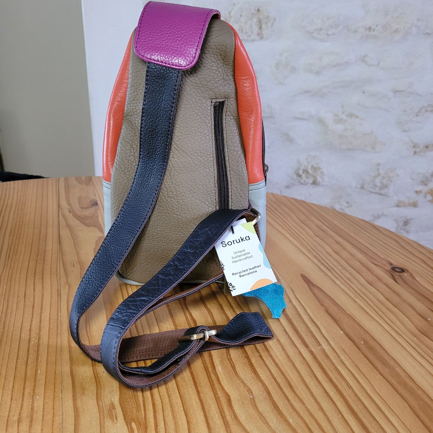 Sac Banane en Cuir Upcyclé "Chloé" Soruka - Style Unique et Responsable