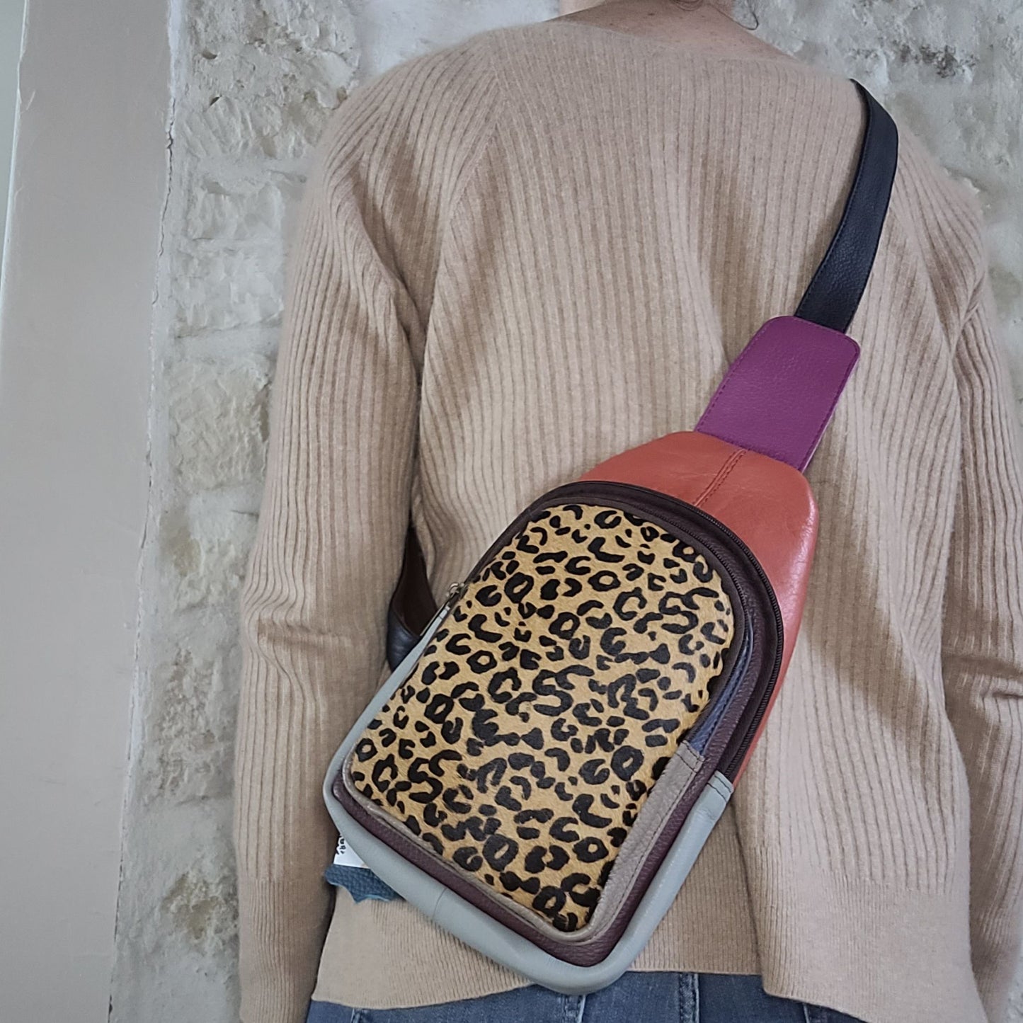 Sac Banane en Cuir Upcyclé "Chloé" Soruka - Style Unique et Responsable