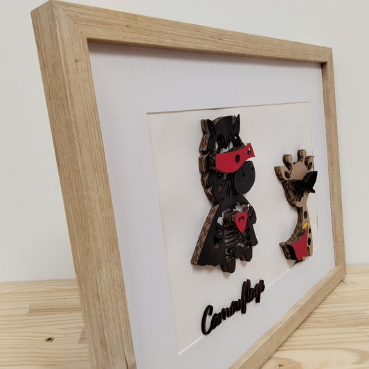 Tableau Enfant "Camouflage" Multicolore - Super-Héros Recyclés