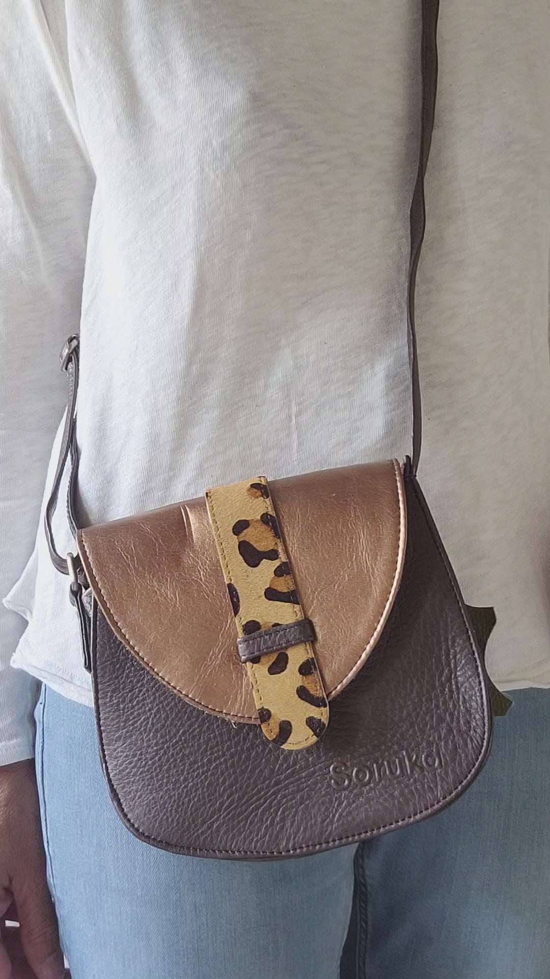 Le Grenier du Marais-Sac cuir Julia chocolat
