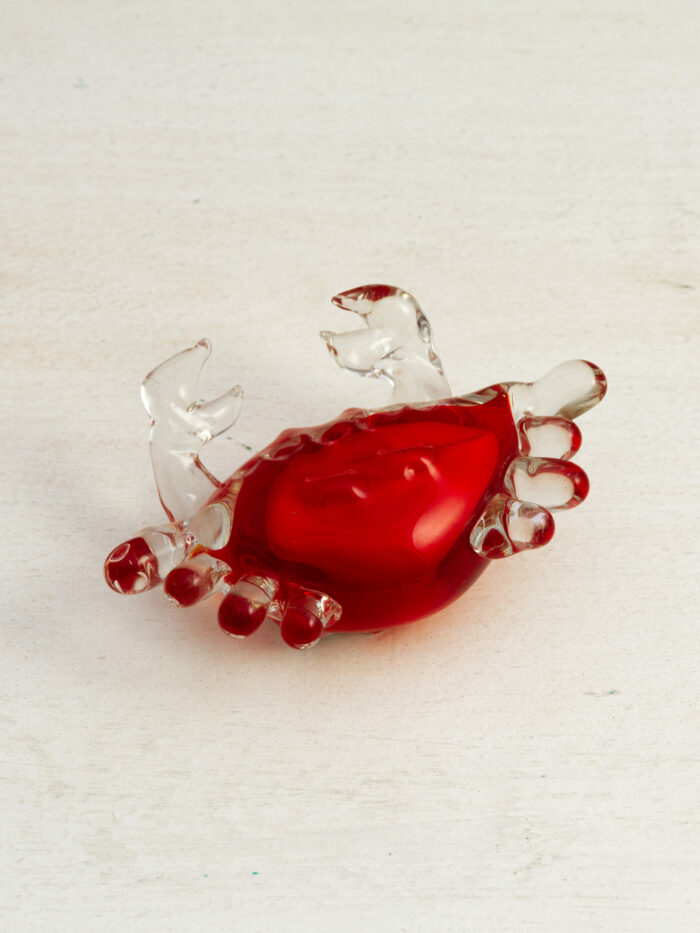 Le Grenier du Marais-Presse papier crabe rouge en verre-Châtelaillon