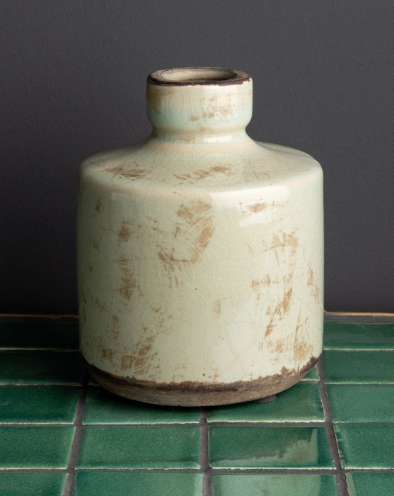 Le Grenier du Marais-Vase bouteille vert-de-gris-Châtelaillon