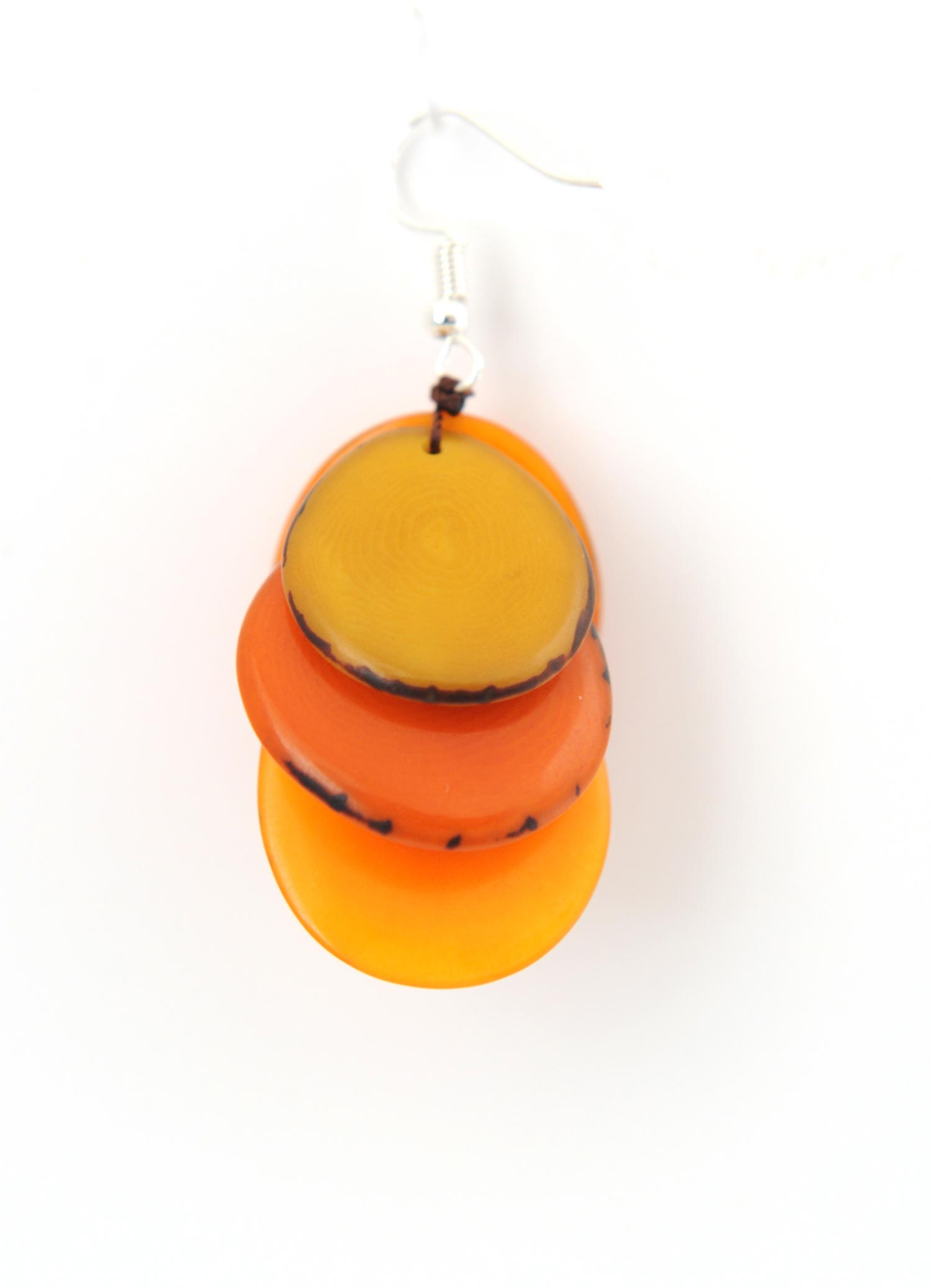 Le Grenier du Marais-boucles d oreilles grappas tonalité orange-Châtelaillon-plage