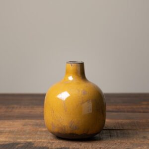 Le Grenier du Marais-Vase céramique moutarde-Châtelaillon-Plage