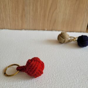 Le Grenier du Marais-Porte clé pomme touline rouge-Châtelaillon