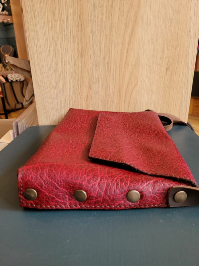 Le Grenier du Marais-sac cuir Biwé rouge côté-Châtelaillon