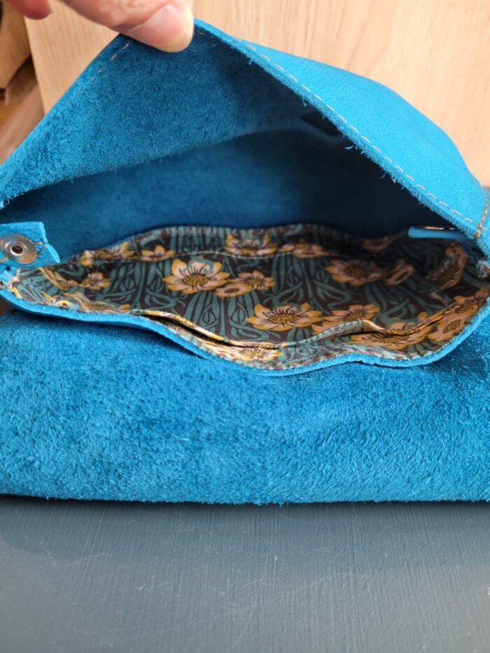 Le Grenier du Marais-sac cuir mini Pik bleu int-Châtelaillon