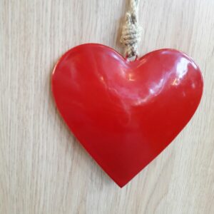 Le Grenier du Marais-Coeur émaillé rouge-Châtelaillon-Plage