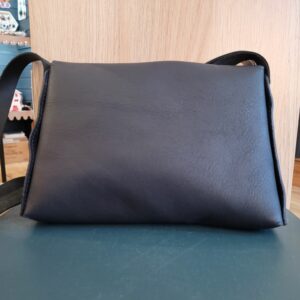 Le Grenier du Marais-Sac cuir biwé bleu marine(1)-Châtelaillon-Plage