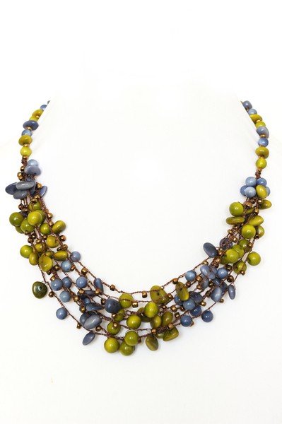 Le Grenier du Marais-Collier-magda-ardoise-pistache-Châtelaillon-Plage