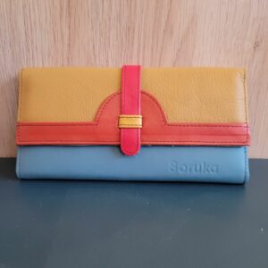 Le Grenier du Marais-Portefeuille Halfmoon bleu et jaune(1)-Châtelaillon-Plage