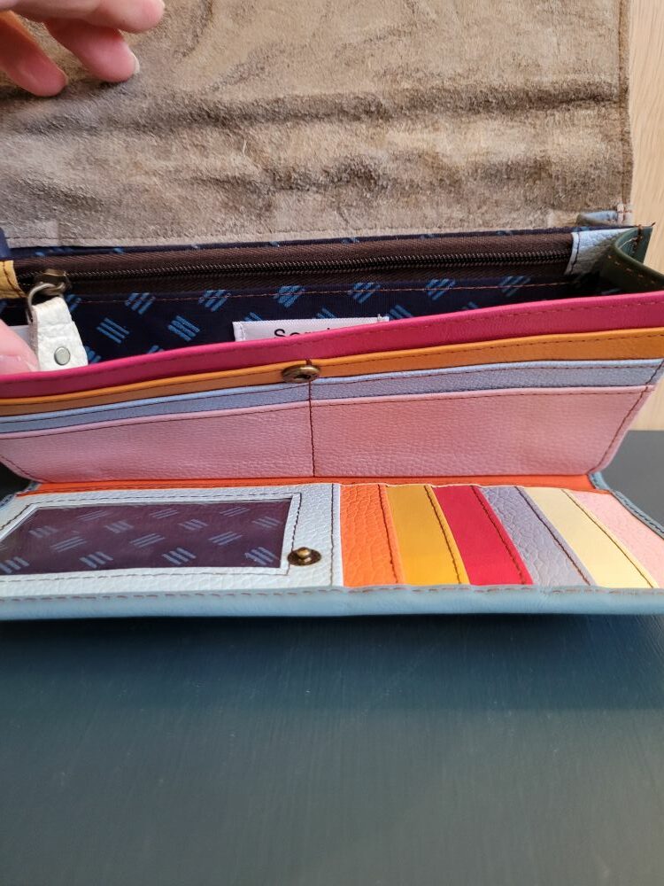 Le Grenier du Marais-Portefeuille Halfmoon bleu et jaune(3)-Châtelaillon-Plage