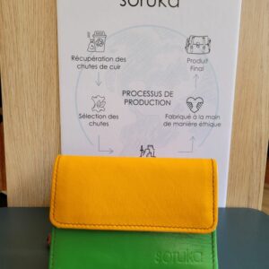 Le Grenier du Marais-Portefeuille RINGS jaune et vert (1)-Châtelaillon-Plage