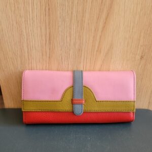 Le Grenier du Marais-Portfeuille Half Moon rose et framboise(1)-Châtelaillon-Plage