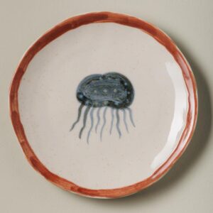 Le Grenier du Marais-Assiette méduse Mare amore-Châtelaillon-Plage