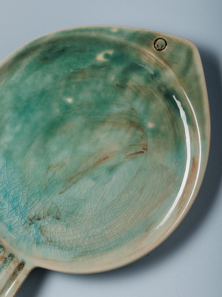 Le Grenier du Marais-Assiette poisson turquoise Varia(1)-Châtelaillon-Plage