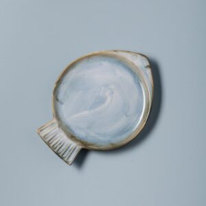 Le Grenier du Marais-Petite assiette poisson bleu clair Varia-Châtelaillon-Plage