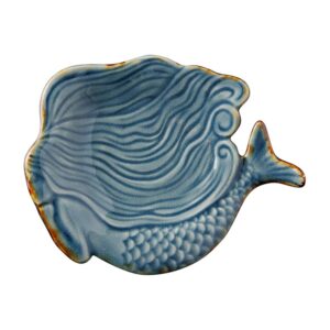 Le Grenier du Marais-Petite assiette sirène bleu foncé-Châtelaillon-Plage