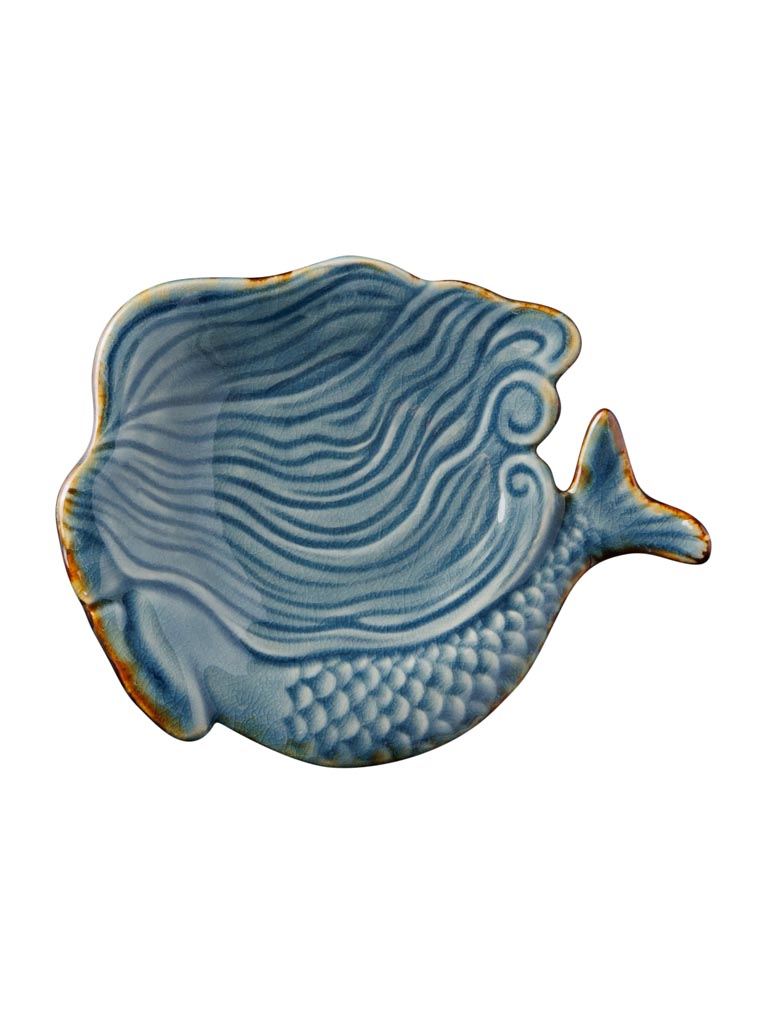 Le Grenier du Marais-Petite assiette sirène bleu foncé-Châtelaillon-Plage