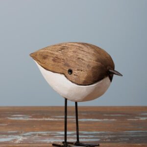 Le Grenier du Marais-Petit oiseau rond bois blanc-Châtelaillon-Plage