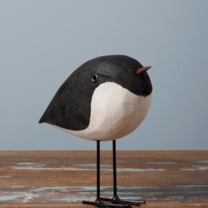 Le Grenier du Marais-Petit oiseau rond noir blanc-Châtelaillon-Plage