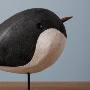Le Grenier du Marais-Petit oiseau rond noir blanc(1)-Châtelaillon-Plage