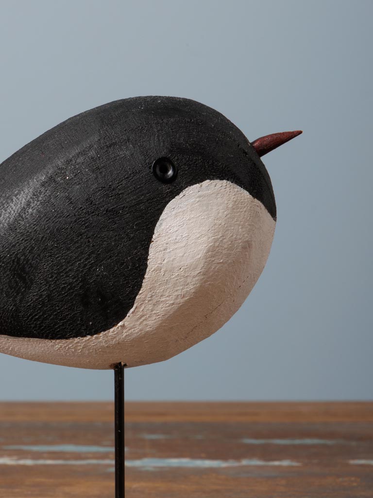 Le Grenier du Marais-Petit oiseau rond noir blanc(1)-Châtelaillon-Plage