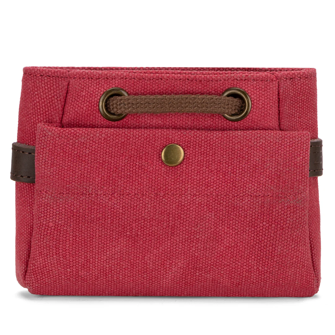 Porte-Monnaie Pont-Des-Arts brique Zède : L'Élégance de la Toile et du Cuir dans un Format Compact – Image 2