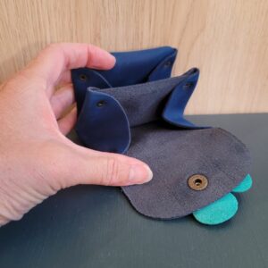 Le Grenier du Marais-Porte monnaie fleur bleu marine(1)-Châtelaillon-Plage