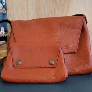 Le Grenier du Marais-Sac cuir biwé rouille(1)-Châtelaillon-Plage