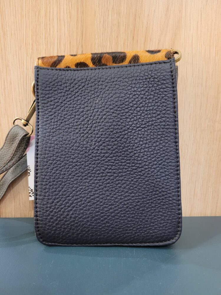 Le Grenier du Marais-Pochette Aiko bleu kaki panthère(2)-Châtelaillon-Plage