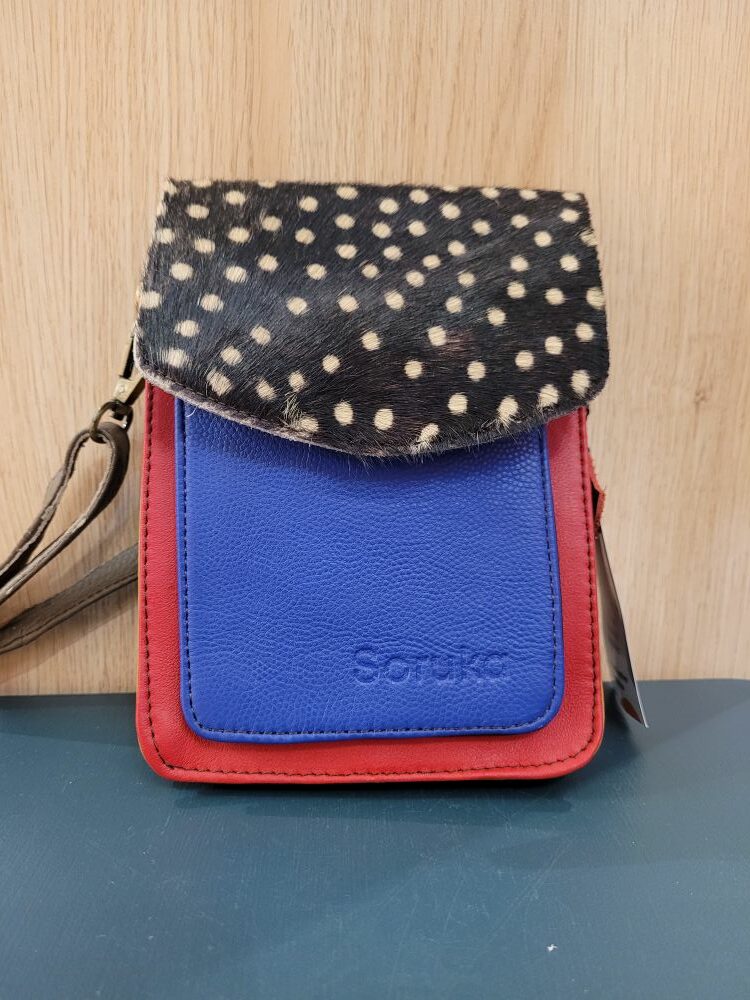 Le Grenier du Marais-Pochette Aiko bleu rouge pois(1)-Châtelaillon-Plage