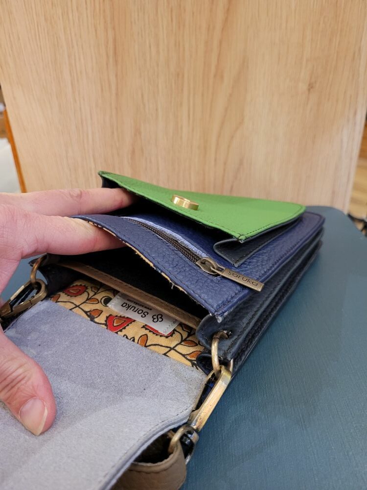 Le Grenier du Marais-Pochette Aiko vert zèbre(3)-Châtelaillon-Plage